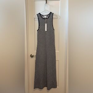 HoH1960 Blue/White Maxi Knit Dress - Size Large